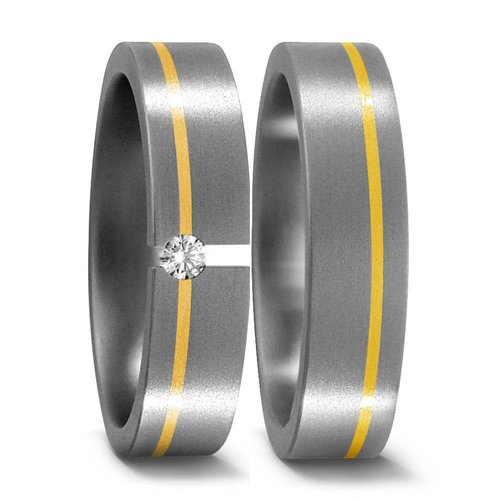 TitanFactory Titanium trouwringen 51017 TitanFactory Titanium trouwringen 51017