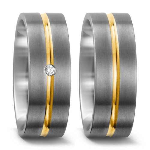 TitanFactory Titanium trouwringen 51302 TitanFactory Titanium trouwringen 51302