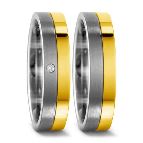 TitanFactory Titanium trouwringen 51445 TitanFactory Titanium trouwringen 51445
