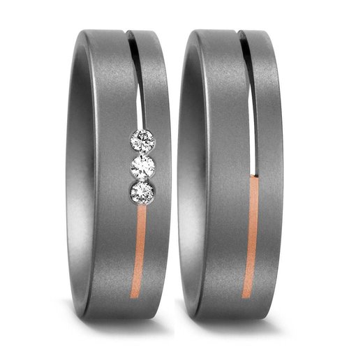 TitanFactory Titanium trouwringen 51107/50892 TitanFactory Titanium trouwringen 51107/50892