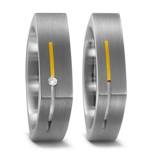 TitanFactory Titanium trouwringen 51854 TitanFactory Titanium trouwringen 51854