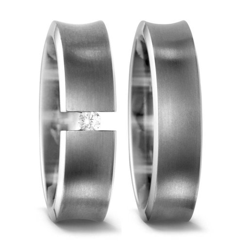 TitanFactory Titanium trouwringen 51317/51307 TitanFactory Titanium trouwringen 51317/51307