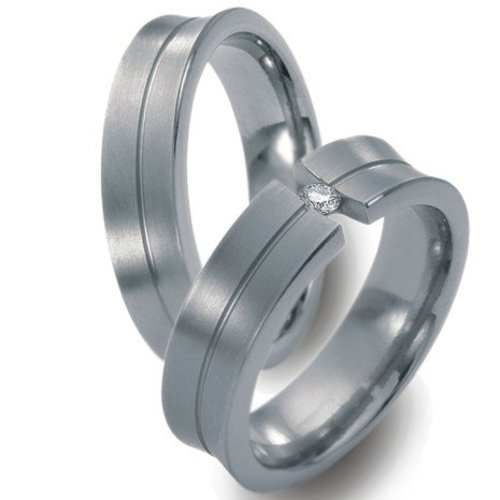 TitanFactory Titanium trouwringen 51319/51318 TitanFactory Titanium trouwringen 51319/51318