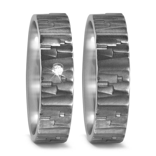 TitanFactory Titanium trouwringen 52480/52472 TitanFactory Titanium trouwringen 52480/52472