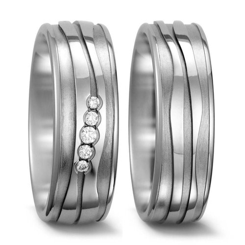 TitanFactory Titanium trouwringen 52366 TitanFactory Titanium trouwringen 52366