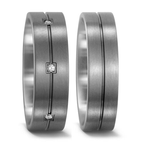 TitanFactory Titanium trouwringen 51661/51673 TitanFactory Titanium trouwringen 51661/51673