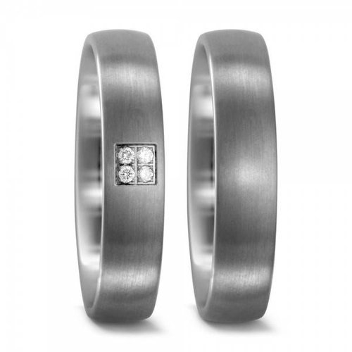 TitanFactory Titanium trouwringen 51675/50993 TitanFactory Titanium trouwringen 51675/50993