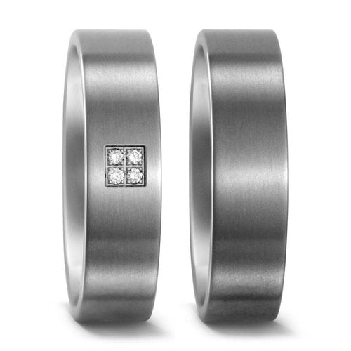 TitanFactory Titanium trouwringen 51654/50972 TitanFactory Titanium trouwringen 51654/50972