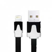 Neckermann Lightning naar USB kabel zwart 2 meter zwart