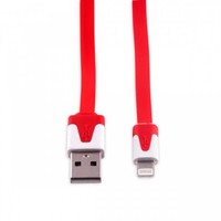 Lightning naar USB kabel rood 2 meter
