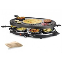 Princess Raclette 8 Oval Grill Party zwart