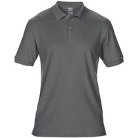 Gildan Polo korte mouw grijs