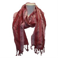 Damen Schal mit rosa Streifen