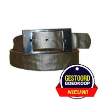 Gürtel Silber mit quadratischer Schnalle