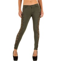 Damen Jeans von Laulia khaki