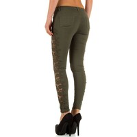 Damen Jeans von Laulia khaki