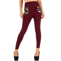 Damen Leggings von Best Fashion one size - red