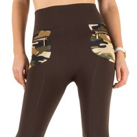 Damen Leggings von Best Fashion one size - brown