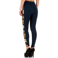Dames Leggings van Best Fashion one size - blauw