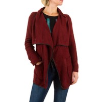 Damen Strickjacke von Best Emilie - bordeaux