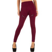 Damen Leggings von Best Fashion Gr. one size - wine
