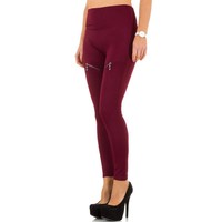 Damen Leggings von Best Fashion Gr. one size - wine