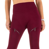 Damen Leggings von Best Fashion Gr. one size - wine