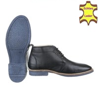 Leder Herren Freizeitschuhe von COOLWALK - black