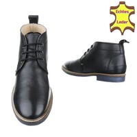 Leder Herren Freizeitschuhe von COOLWALK - black