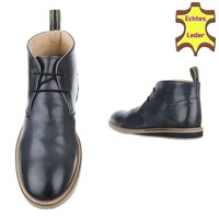 Leder Herren Freizeitschuhe von COOLWALK - grey