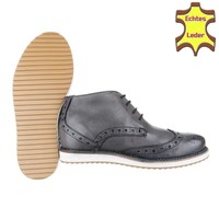 Leder Herren Freizeitschuhe von COOLWALK - grey