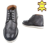 Leder Herren Freizeitschuhe von COOLWALK - grey