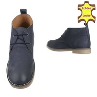 Leder Herren Freizeitschuhe von COOLWALK - blue
