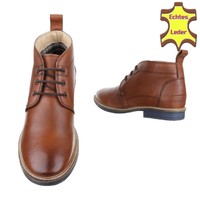 Leder Herren Freizeitschuhe von COOLWALK - tan