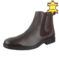 Herren Leder Stiefeletten von COOLWALK - dunkelbraun