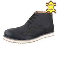 Leder Herren Freizeitschuhe von COOLWALK - black