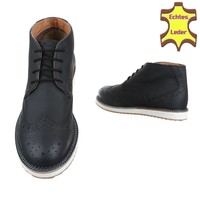 Leder Herren Freizeitschuhe von COOLWALK - black