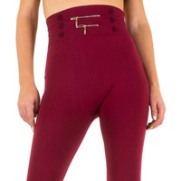 Dames Leggings van Best Fashion one size- Donker Rood