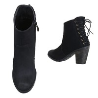 Damenstiefelette - schwarz
