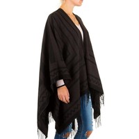 Damen Poncho von Best Fashion Gr. one size - brown