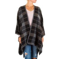 Damen Poncho von Best Fashion Gr. one size - black