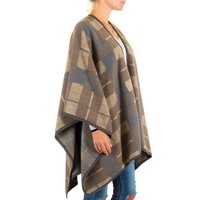 Dames Poncho van Best Fashion one size - Beige