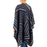 Damen Poncho von Best Fashion Gr. one size - blue