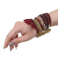 Damen Armband - bordeaux