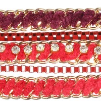 Damen Armband - red