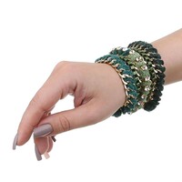Damen Armband - green