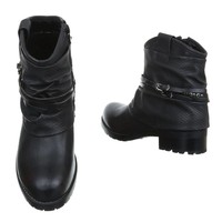 Damenstiefelette - schwarz