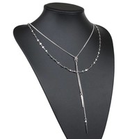 Damen Halskette - silver
