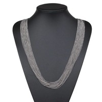 Damen Halskette - silver