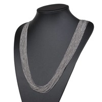 Damen Halskette - silver
